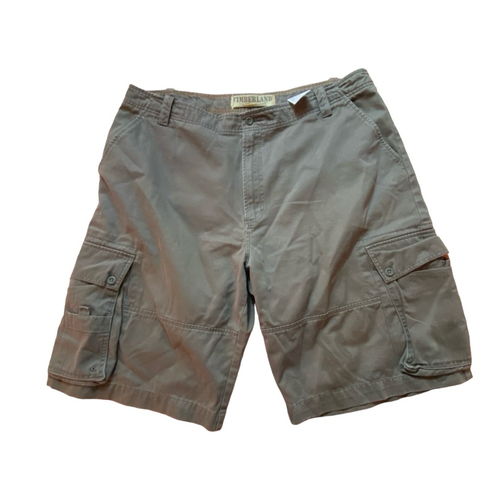 Timberland Shorts Mens 40  Cargo Cotton Flat Front Outdoors Hiking Heavydut